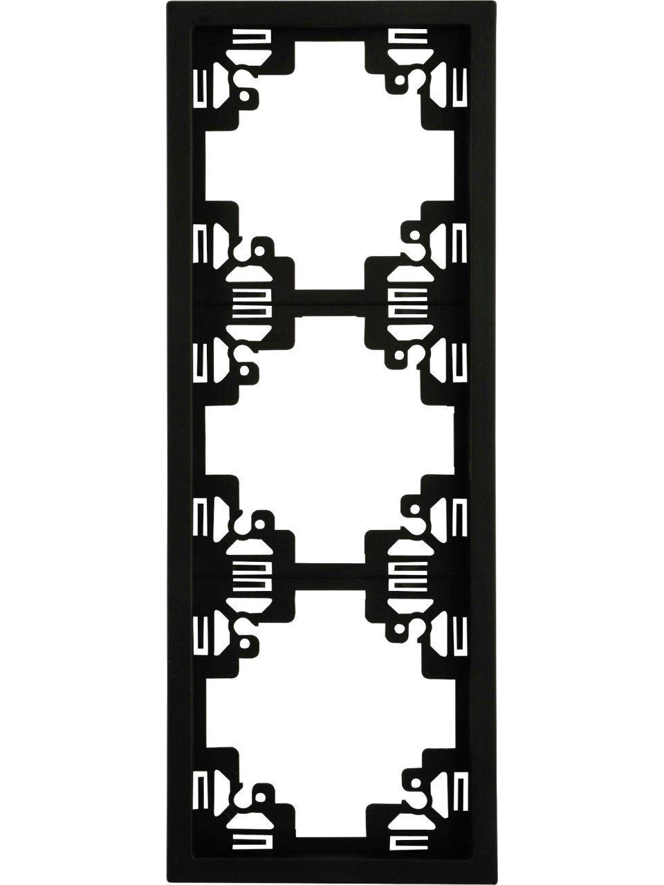 UNITEC Lichtschalter Unitec Abdeckrahmen 3-fach anthrazit, Serie Sao