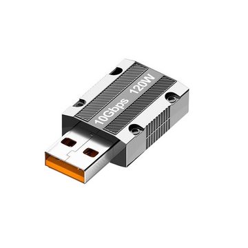 Bolwins C56 Adapter USB 3.0 zu Typ-C 10Gbps 120W Ladegerät Konverter Keyhole Computer-Adapter