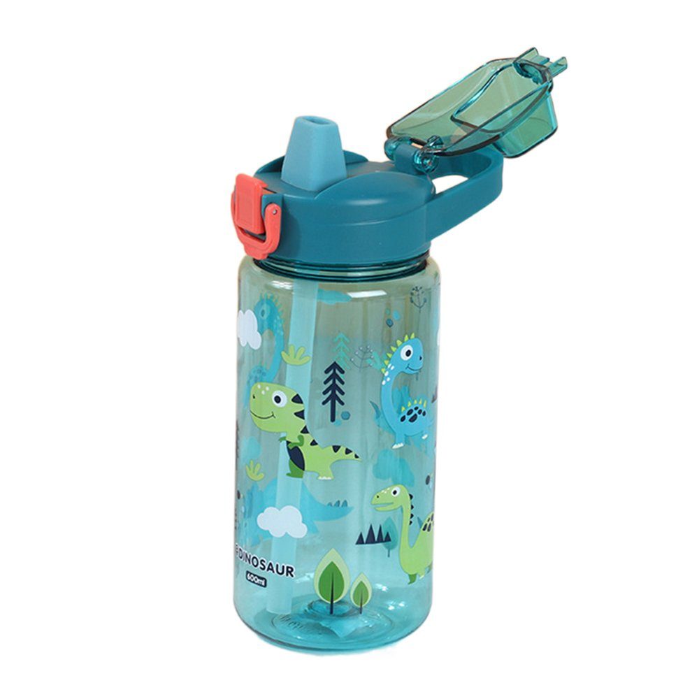 GelldG Trinkflasche Trinkflasche, mit auslaufsicherem Flip-Top-Deckel, wiederverwendbarem Hellblau