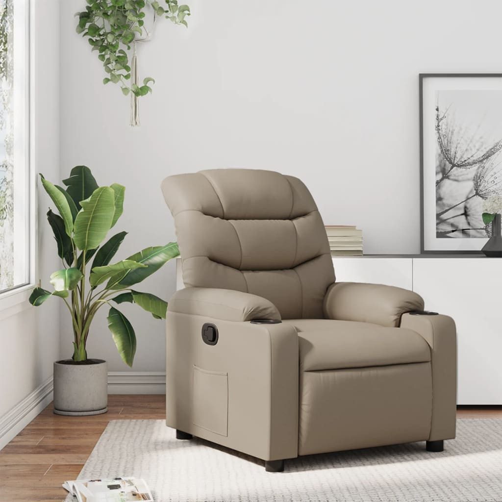 Relaxsessel Cappuccino-Braun 75,5 x 93 x 99,5 cm Sitzposition