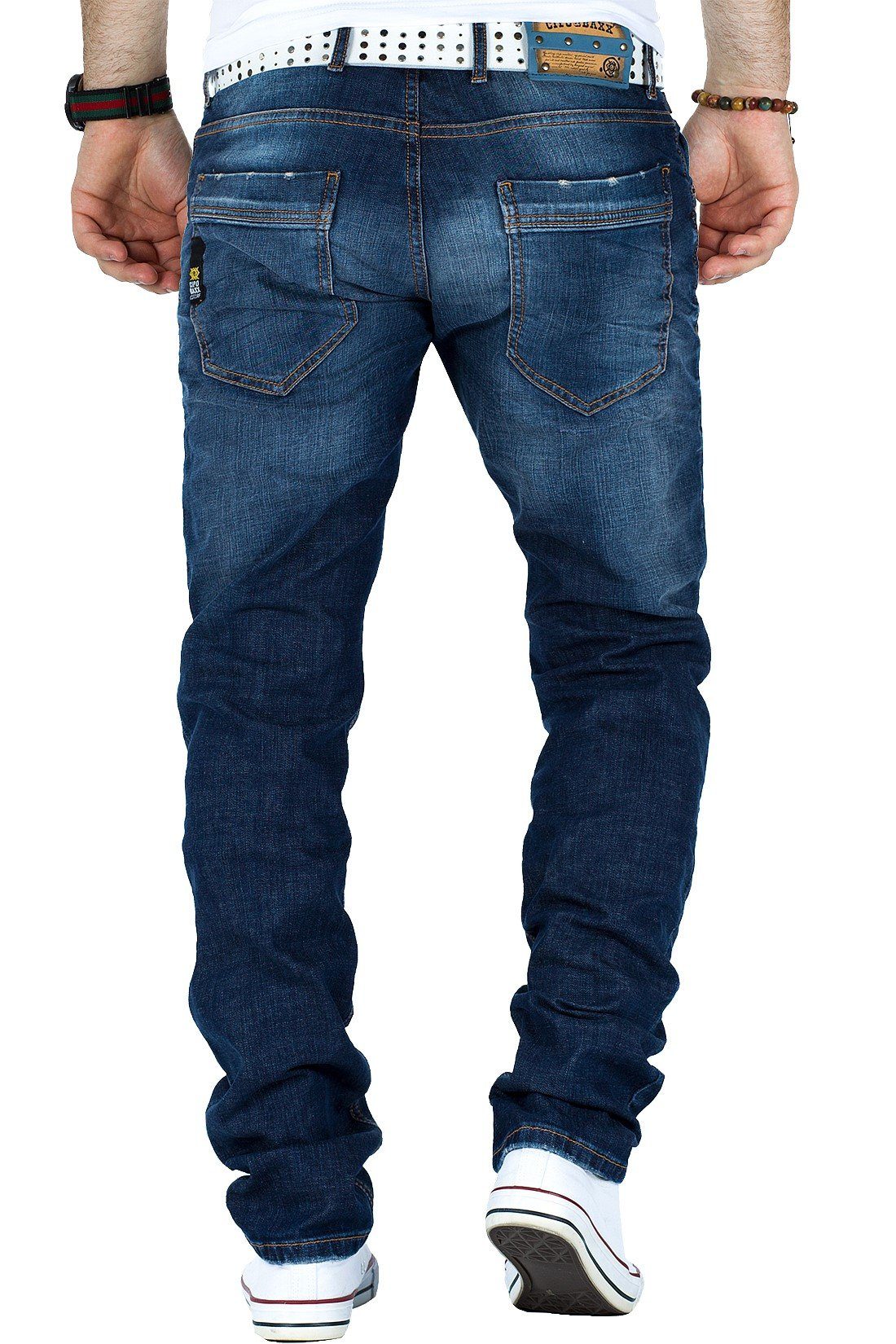 lässiger Waschung Baxx Hose Stonewashed BA-CD186A Cipo & mit 5-Pocket-Jeans