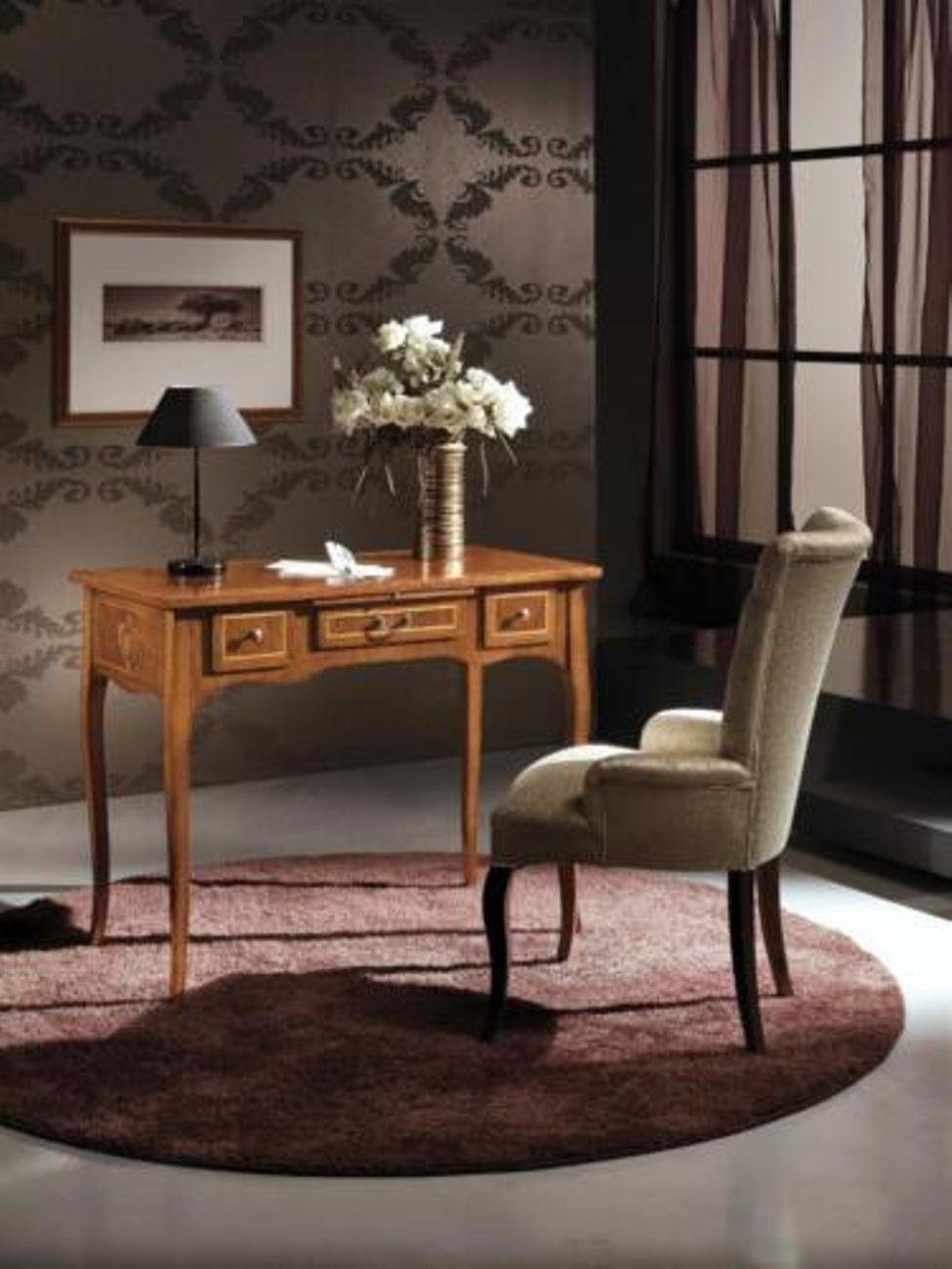 JVmoebel Schreibtisch, Büro Schreibtisch Tisch + Italien Luxus 2tlg. Set Tische Möbel Stuhl