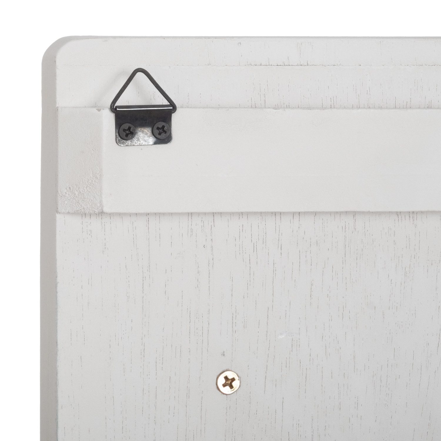 Moritz Schlüsselbrett 27x36cm Keys 8 Haken mit Rahmen weiß, Schlüsselkasten Vintage Schlüsselbox Schlüsselleiste Schlüsselhaken