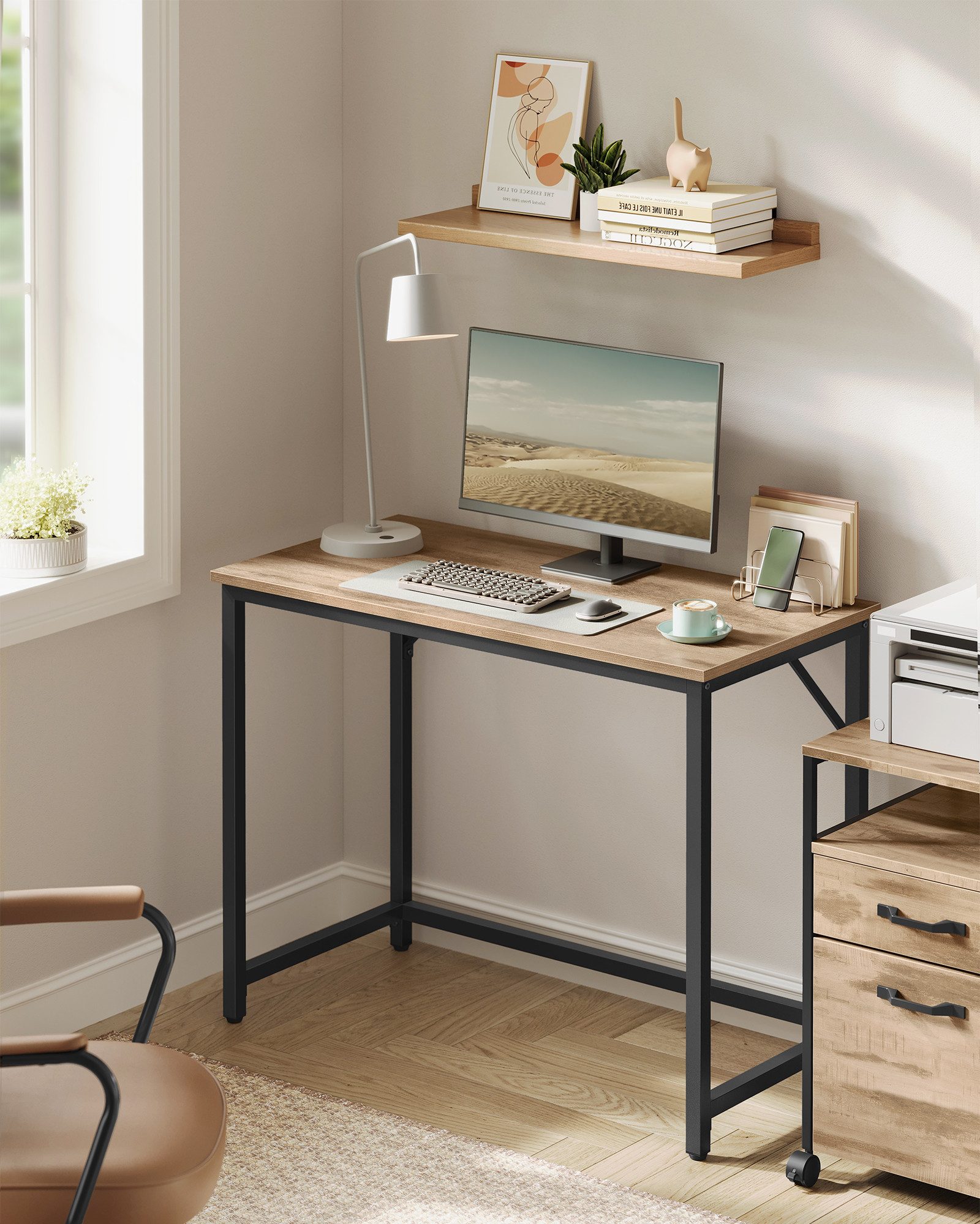 VASAGLE Schreibtisch Computertisch, Bürotisch, 80/100/120/140/160 cm, günstig online kaufen