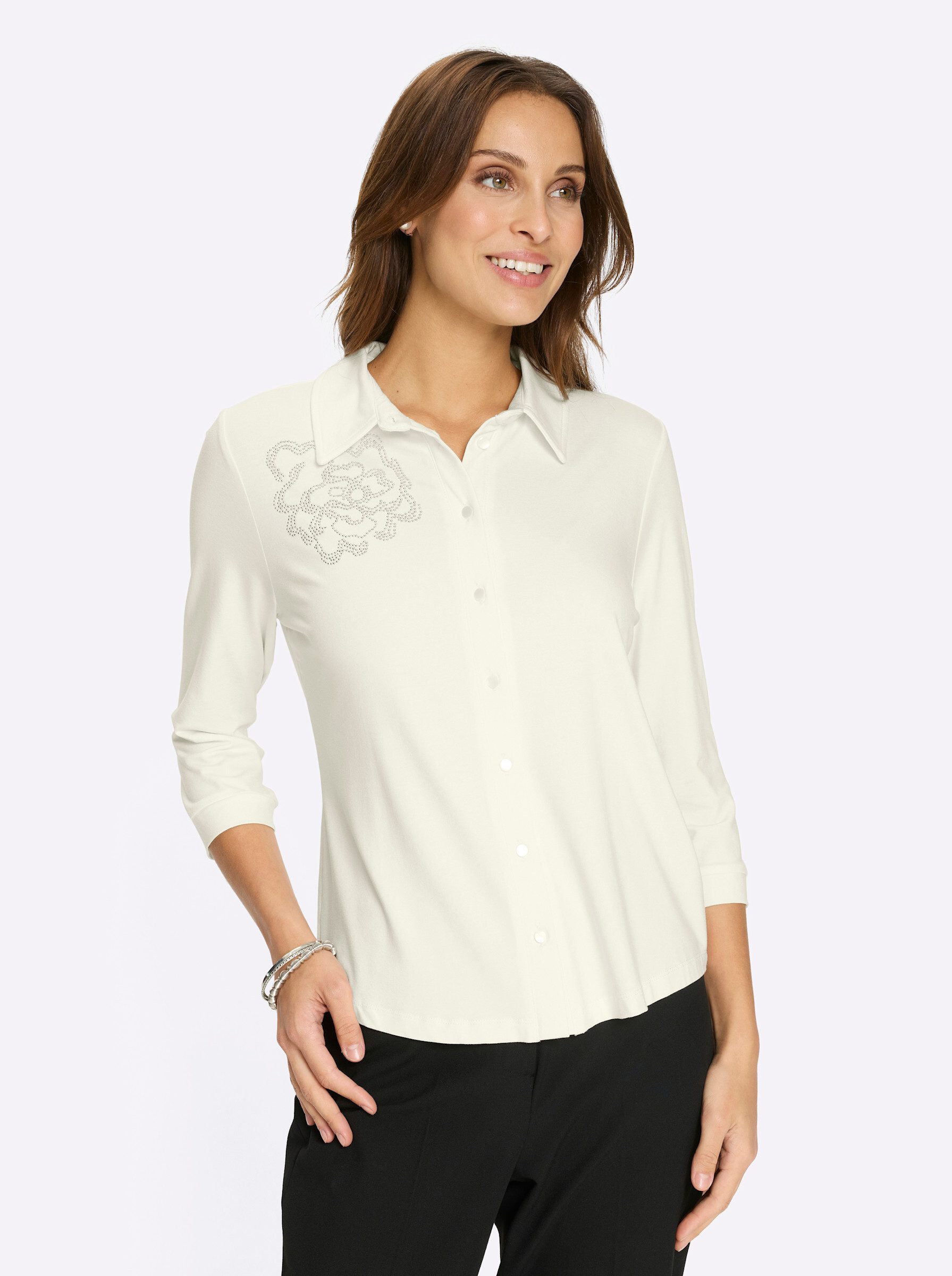 Witt Klassische Bluse Jersey-Bluse günstig online kaufen