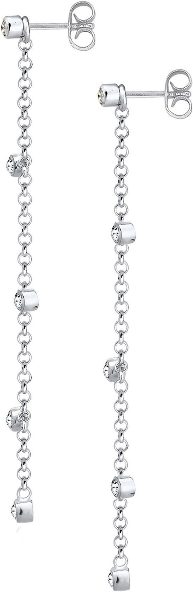 Elli Paar Ohrhänger Schmuck Geschenk Silber 925 Ohrringe, mit Glasstein – Bild 4 von 5