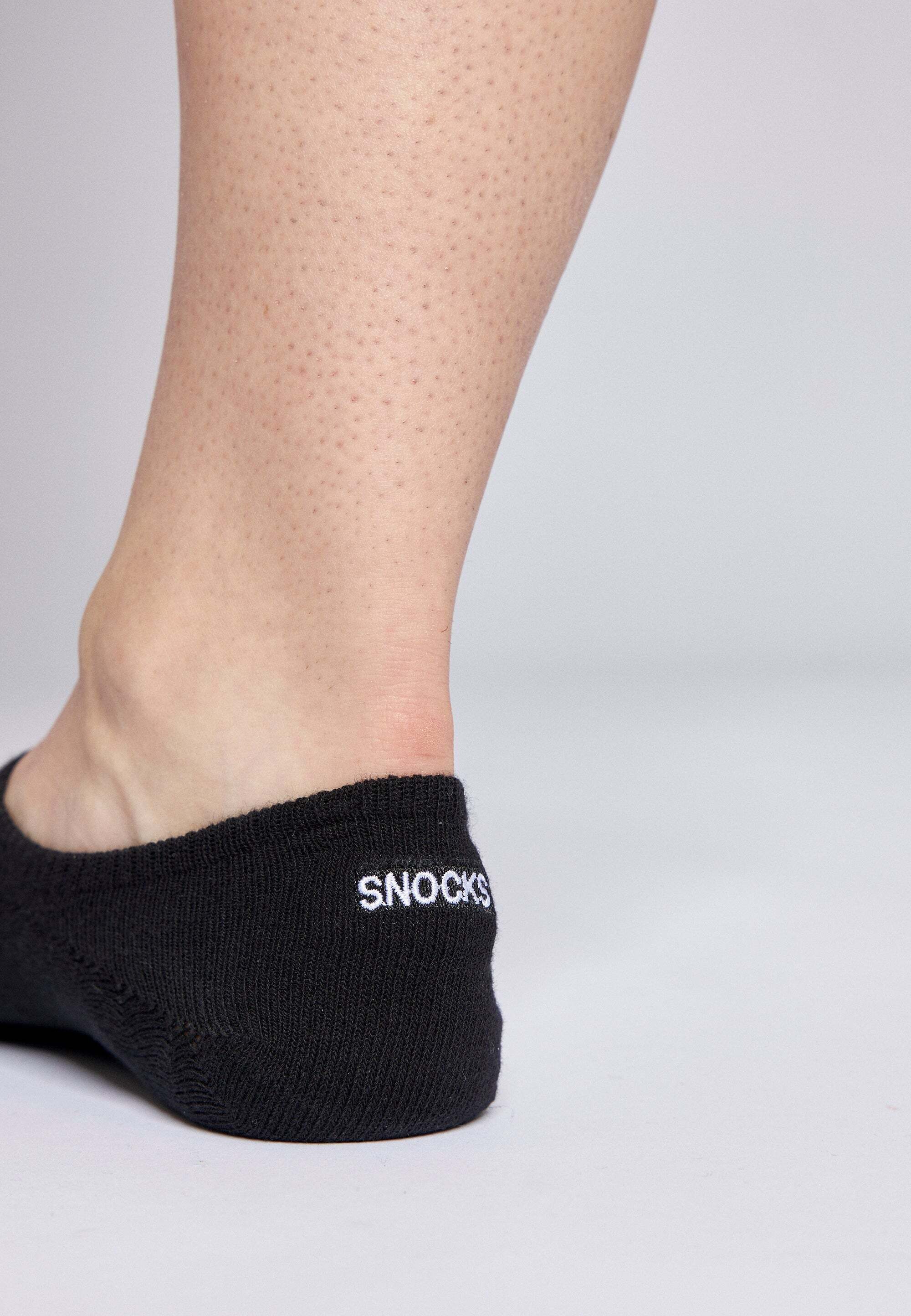 SNOCKS Füßlinge Invisible Socks Sneaker Socken Damen & Herren (6-Paar) aus Bio-Baumwolle, mit Anti-Rutsch-Pad und unsichtbar in den Schuhen – Bild 4 von 5