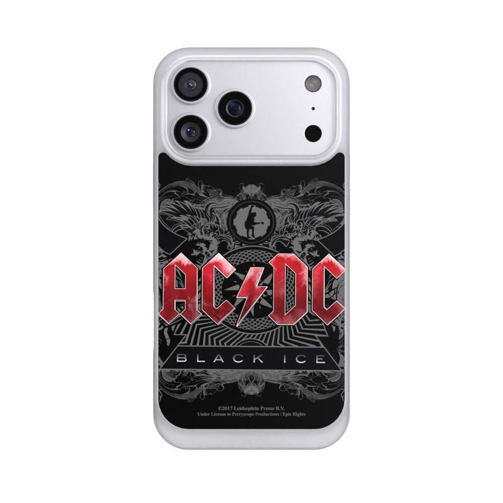 NIVOCASE Handyhülle ACDC Fanartikel Black Ice ACDC black ice, Apple iPhone 17 Pro Max Handyhülle Hülle NIVOpure Case Frozen