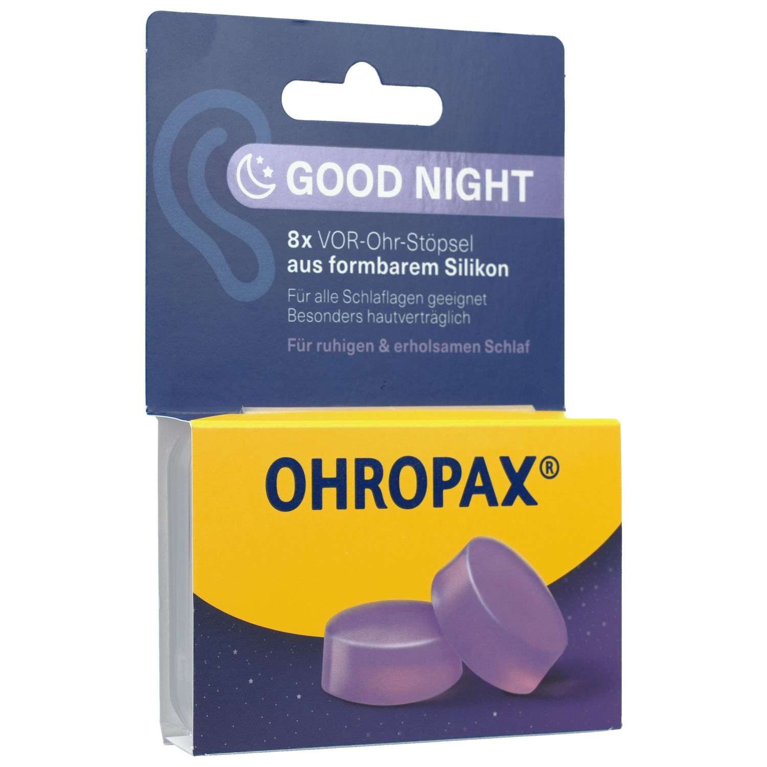 OHROPAX Gehörschutzstöpsel OHROPAX Good Night Silikon Vor-Ohr Stöpsel