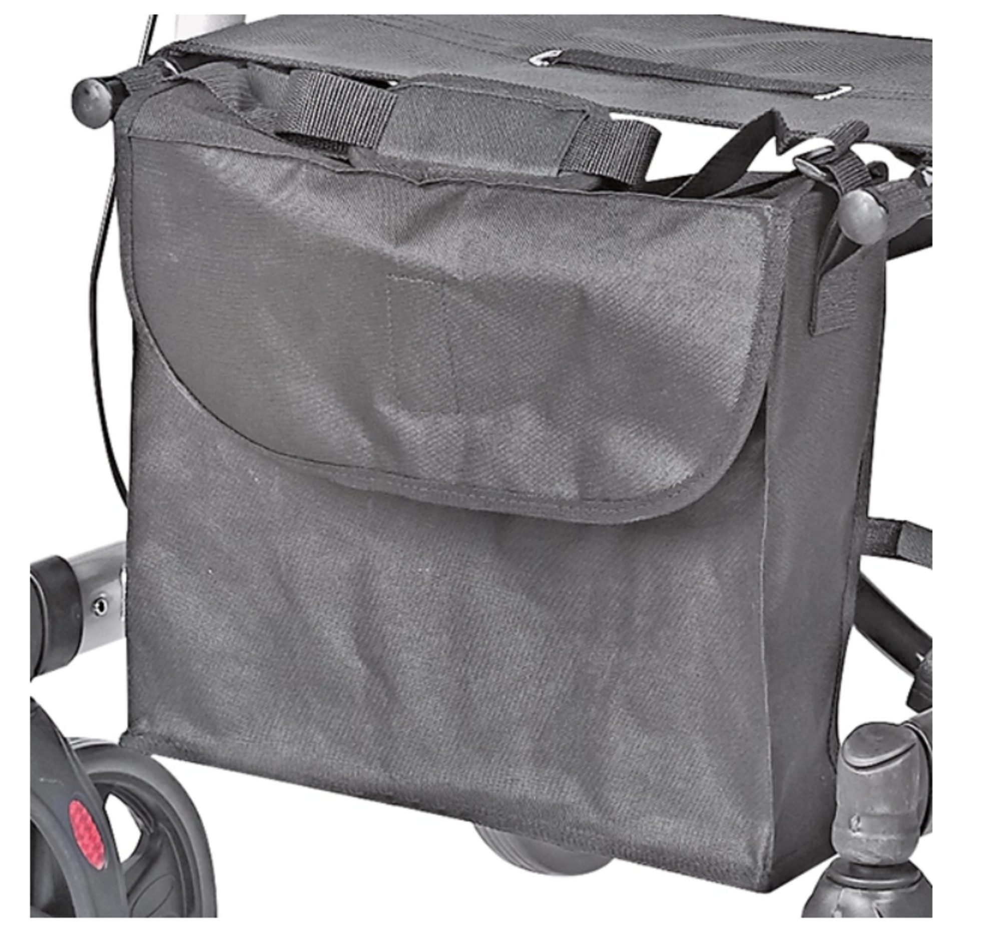 DocMed Rollator Leichtgewicht nur 6,7kg top Komfort und Stabilität, Faltbarer Alu Rollator, Ergonomische Schiebegriffe, Mit Stockhalter