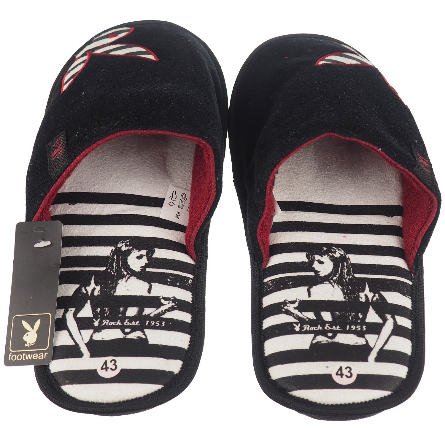 PLAYBOY Playboy Herren Hausschuhe Schwarz Hausschuh