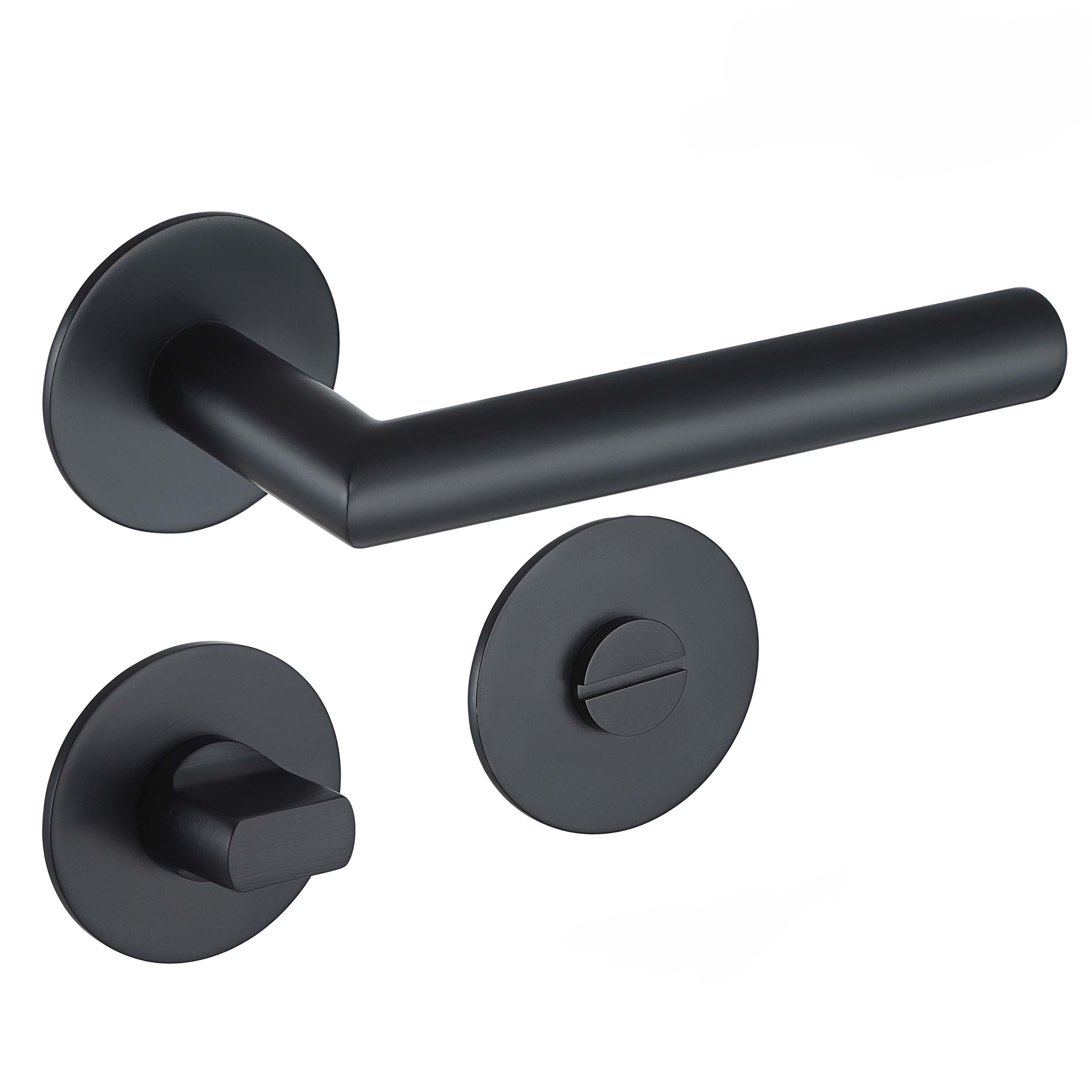 MeinTürgriff Drückergarnitur Toulouse Flachrosette Schwarz Türgriff Innentü günstig online kaufen