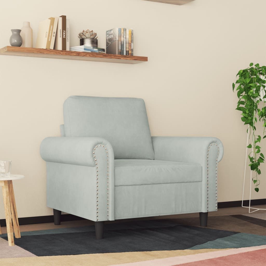 vidaXL Sofa Sessel Hellgrau 60 cm günstig online kaufen