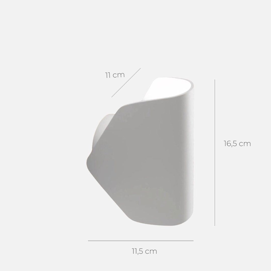 Neona LED Wandleuchte POLARIS Weiß, Innovative 360° drehbares Leuchtelement und 45° Neigungsmöglichkeit, LED fest integriert, Warmweiß