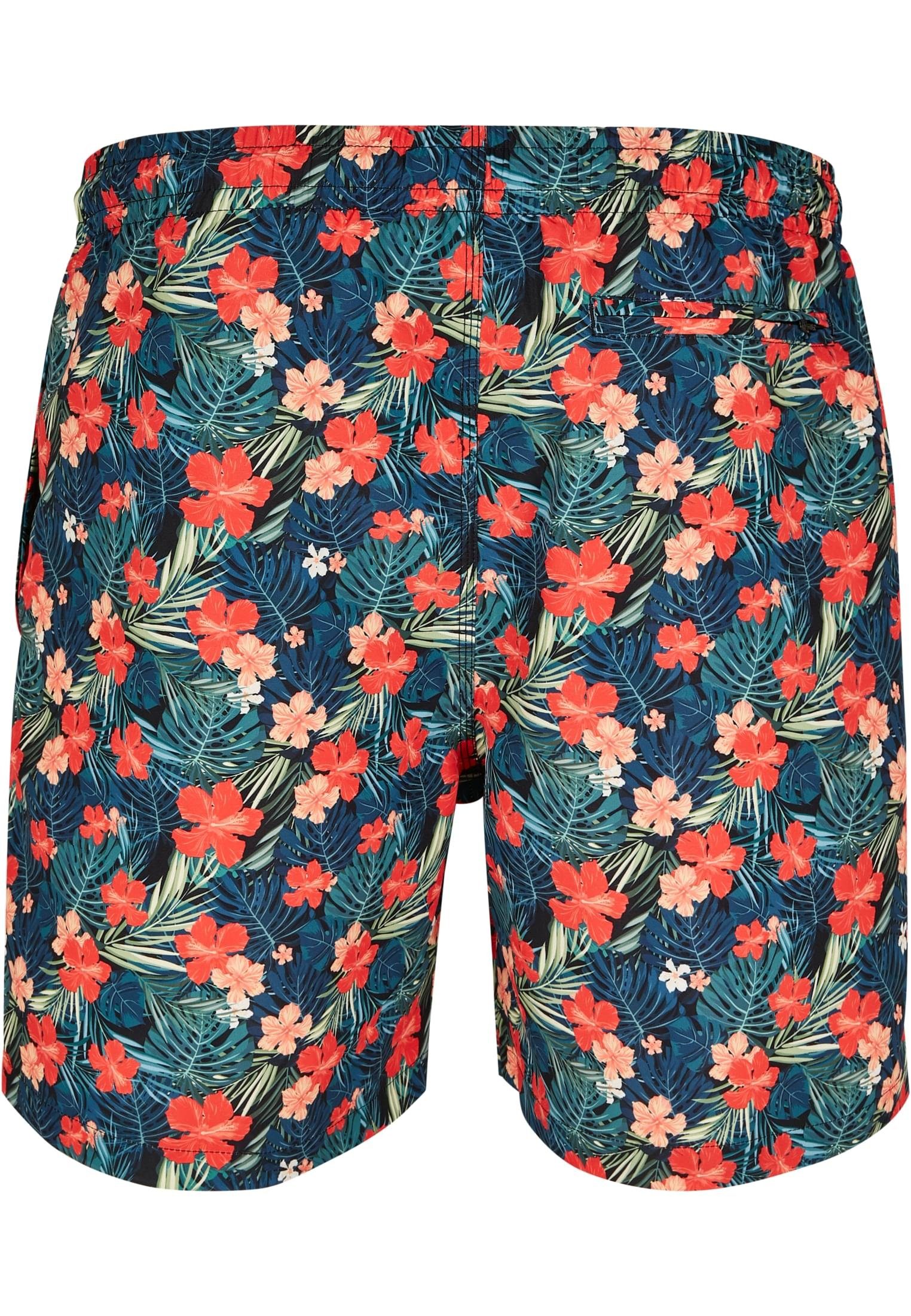 Herren Badeshorts Shorts CLASSICS Swim blk/tropical URBAN Pattern