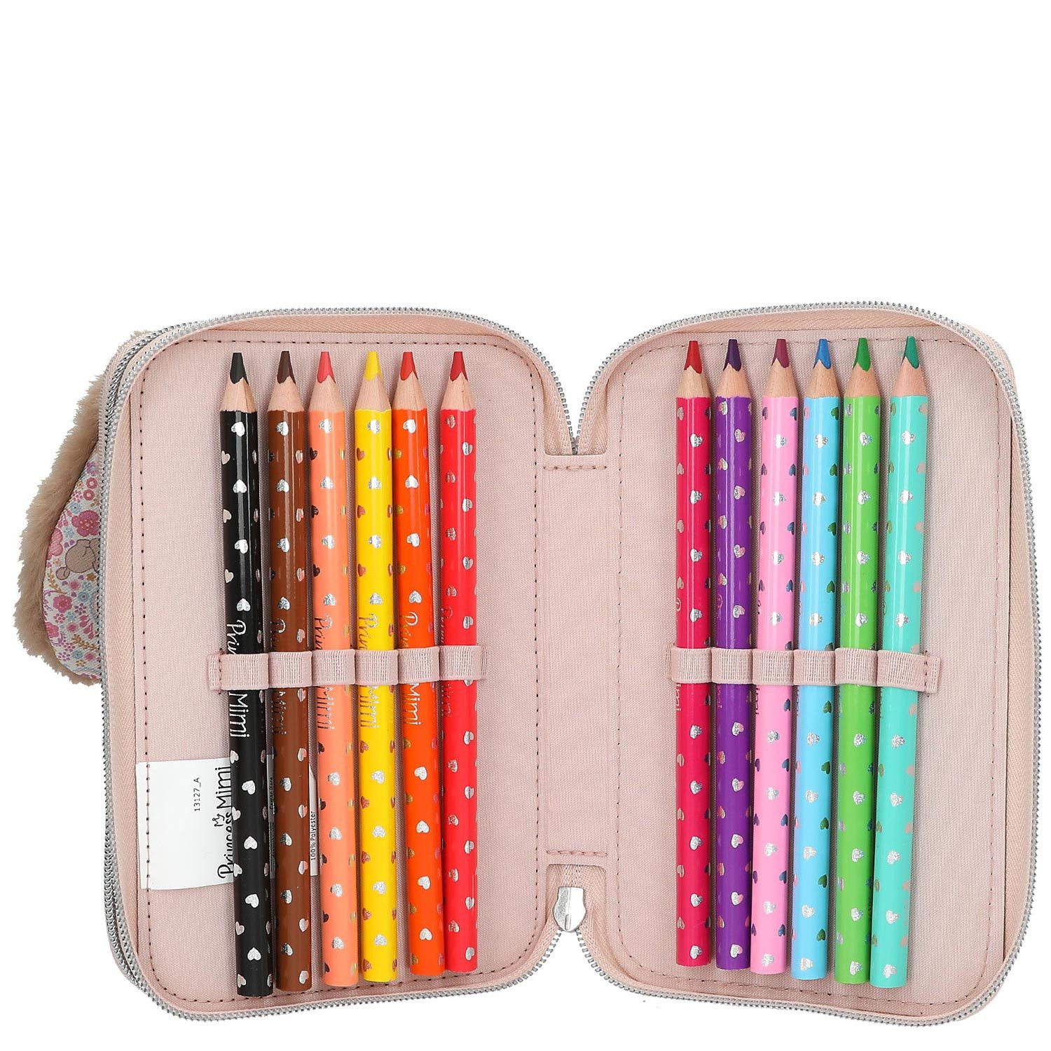Depesche Geldbörse Depesche 2-Fach Federtasche Princess Mimi MILO 30-Braun