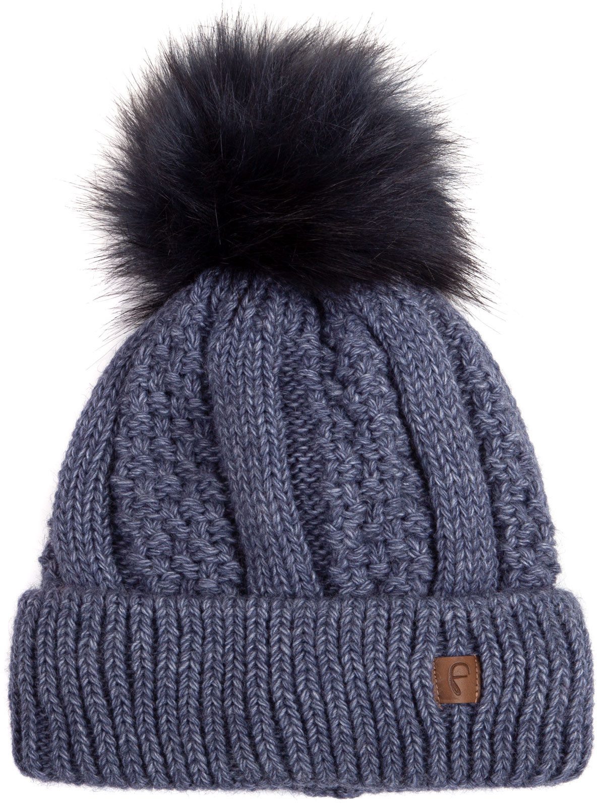 Faera Bommelmütze Wintermütze Damen Herren Mütze Beanie Haube gefüttert Bommelmütze 13