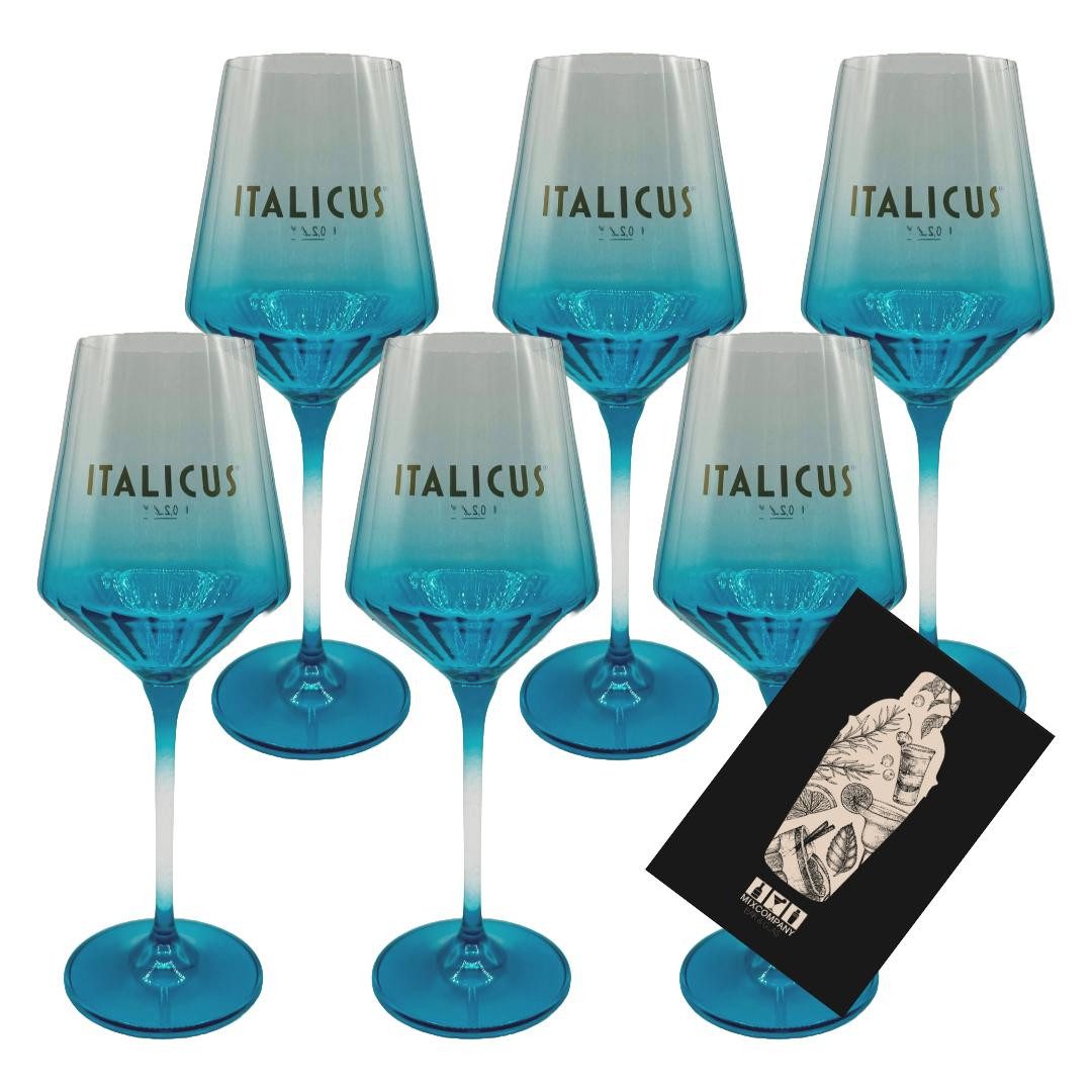 Mixcompany Cocktailglas Italicus 6er-Set Cocktailglas 0,2l geeicht - Elegante Gläser für Ap
