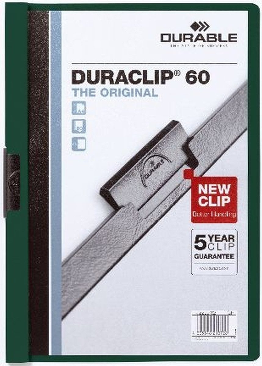 DURABLE Hefter Cliphefter Duraclip Original 60 petrol (25 Stück)