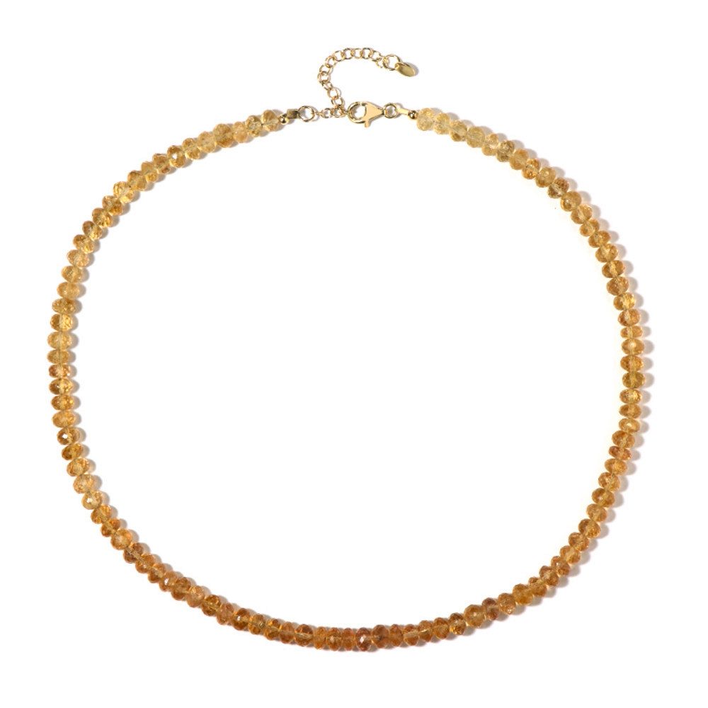 Cavill Silberkette Kaiserliche Topas Halskette 134,859 ct, vergoldet 925 Silber (1-tlg)