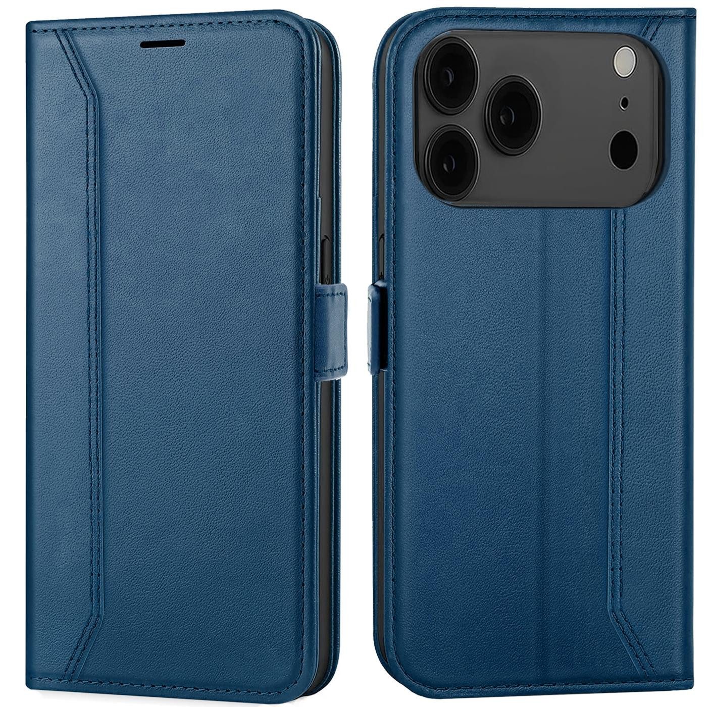 CoolGadget Handyhülle Book Case Elegance Tasche für Apple iPhone 17 Pro 6,3 Zoll, Hülle Magnet Klapphülle Flip Case für iPhone 17 Pro Schutzhülle