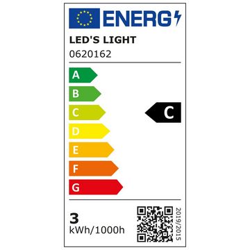 LED's light LED-Leuchtmittel 0620162 LED Kerze, GU10, E14 2,9W warmweiß Opal C35 - 50.000h Haltbarkeit