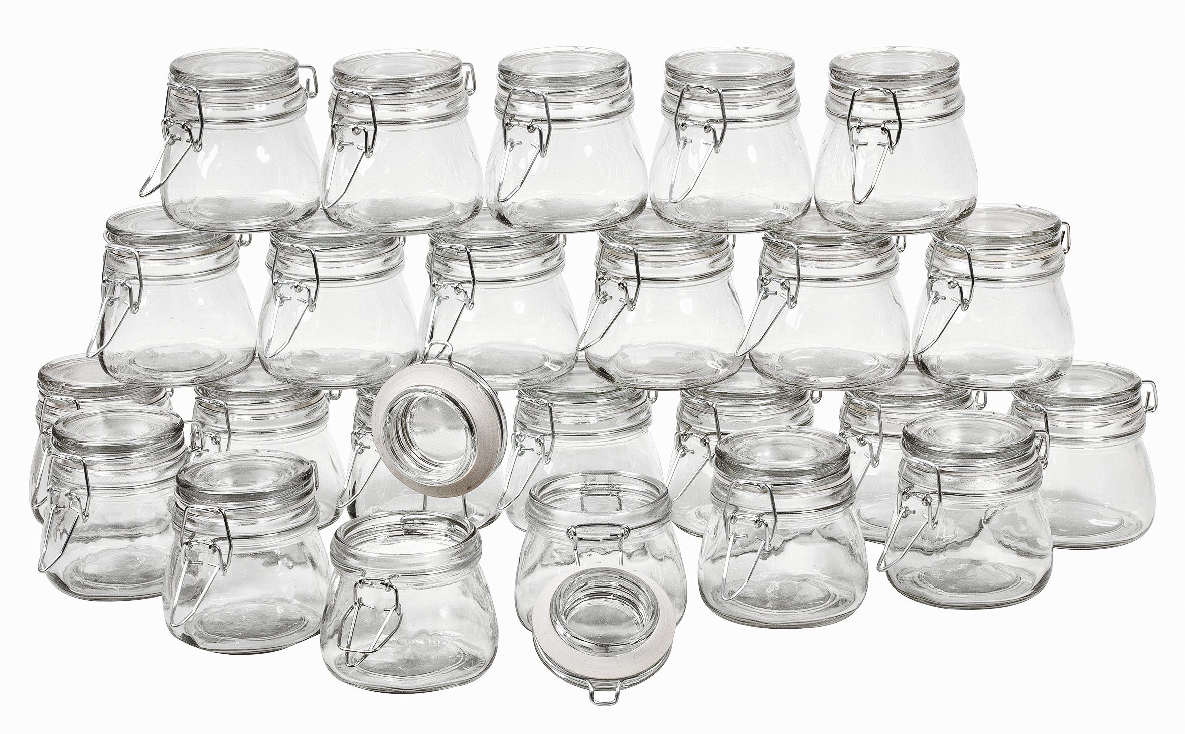 VBS XXL Vorratsglas ignore, Klarglas, Glasklar, 24 Stück