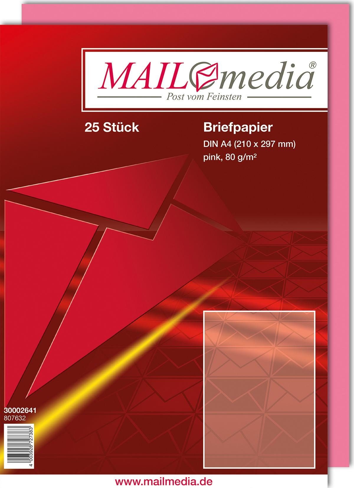 mayer-network GmbH Drucker- und Kopierpapier 25 Blatt Briefpapier / DIN A4 / Kopierpapier / Druckerpapier / Farbe: