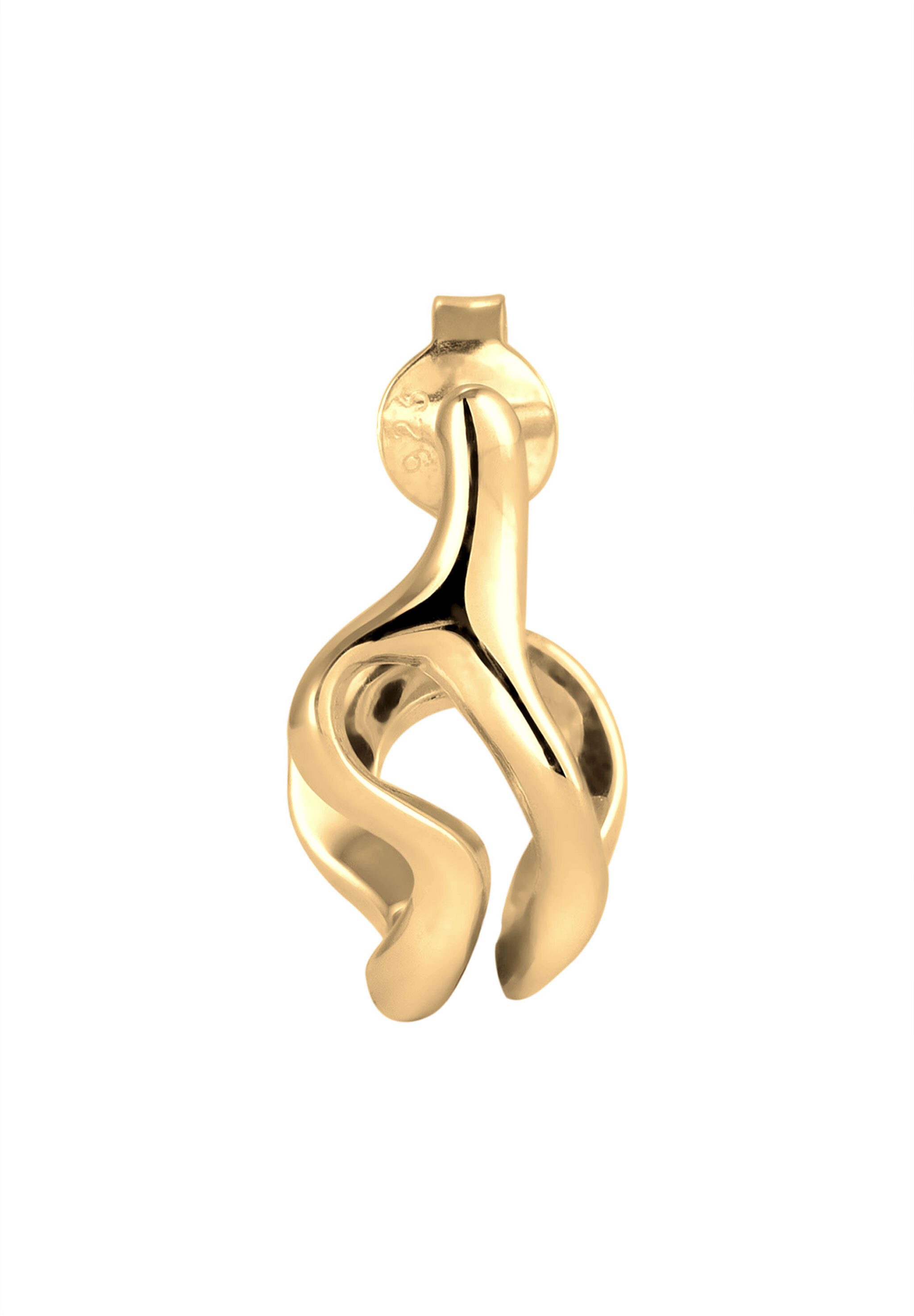 Kuzzoi Paar Creolen Ohrstecker Single Creole 925 Sterling Silber