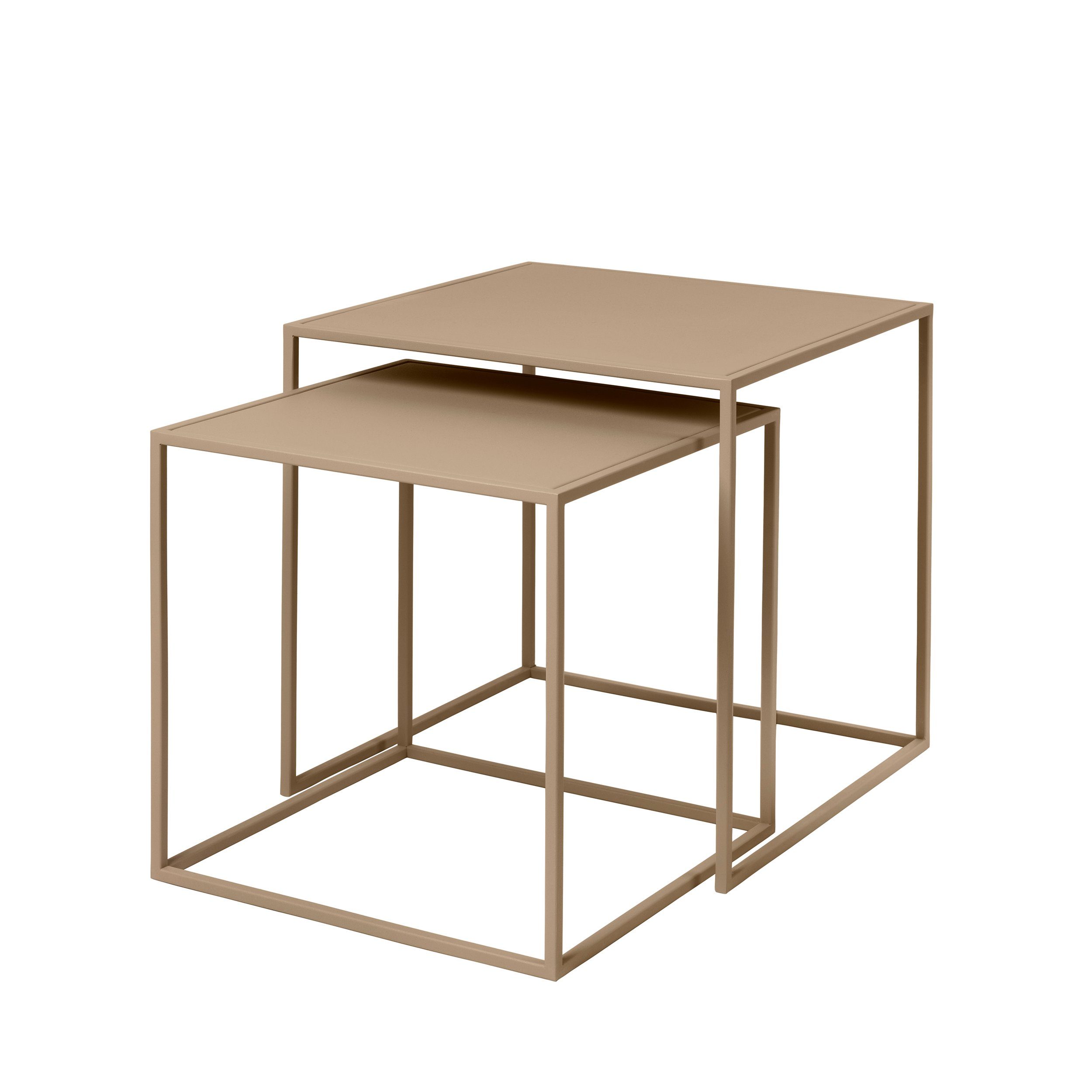 blomus Beistelltisch -FERA- 2er Set quadratische Tische: Minimalistisch, Robust & Elegant (Set, 2-St., 2 Tische), Pulverbeschicht, Minimalistisches Design, Platzsparend, Quadratisch