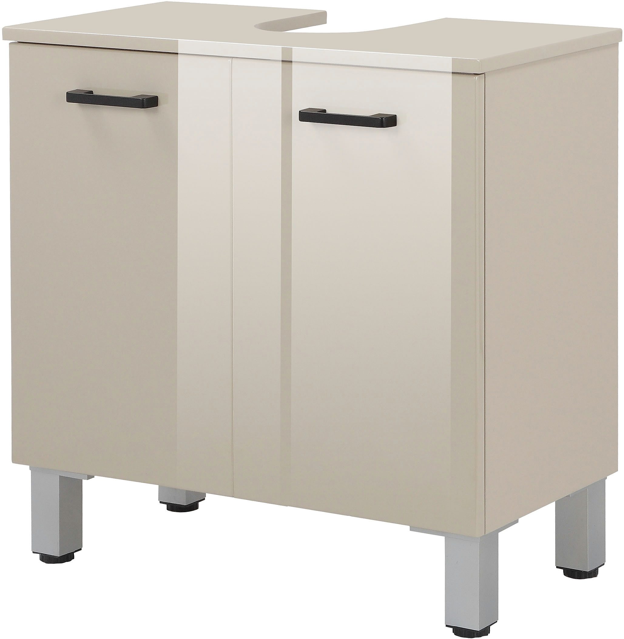 welltime Waschbeckenunterschrank Florenz,Breite 60cm, 2 Tür, 2 Fächer, mit günstig online kaufen