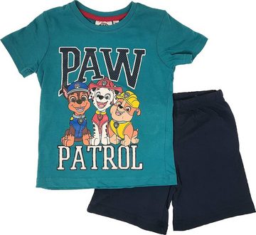 PAW PATROL Pyjama 3x PAW PATROL Shorty Kinder Pyjama kurzer Schlafanzug Kinderpyjama Jungen + Mädchen 3 STÜCK Gr. 98 104 110 116 128 - 3 4 5 6 7 8 Jahre