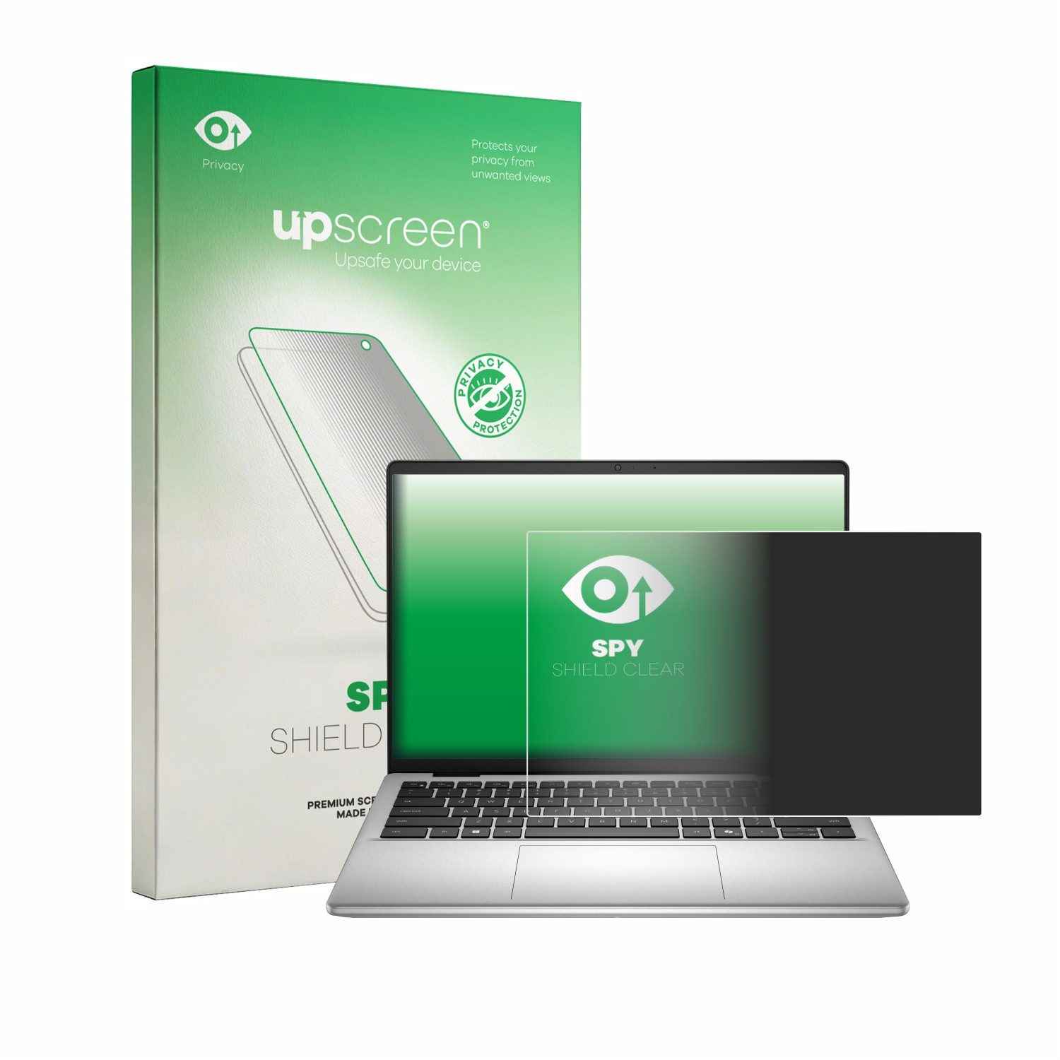 upscreen Displayschutzfolie Sichtschutzfolie für Dell Dell Pro 14 Essential, Anti-Spy Privacy Sichtschutz Blickschutzfolie Blaulicht-Schutz