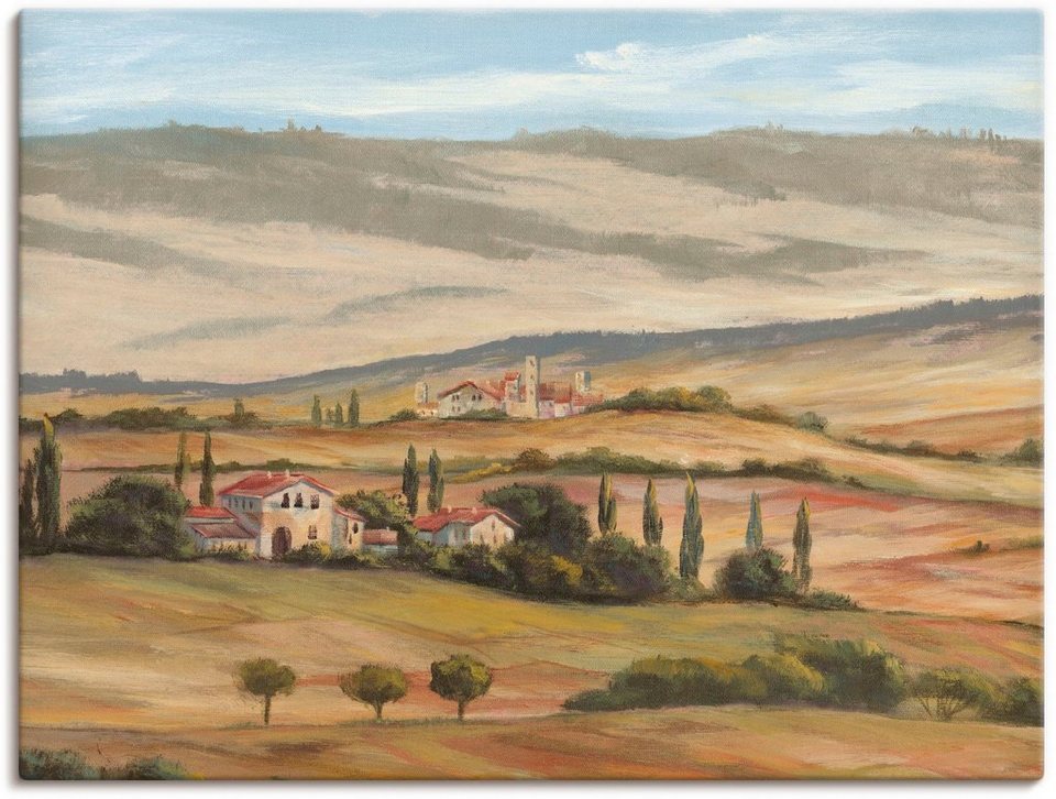 Artland Wandbild Toskanisches Tal I, Bilder von Europa (1 St), als Alubild,  Leinwandbild, Wandaufkleber oder Poster in versch. Größen