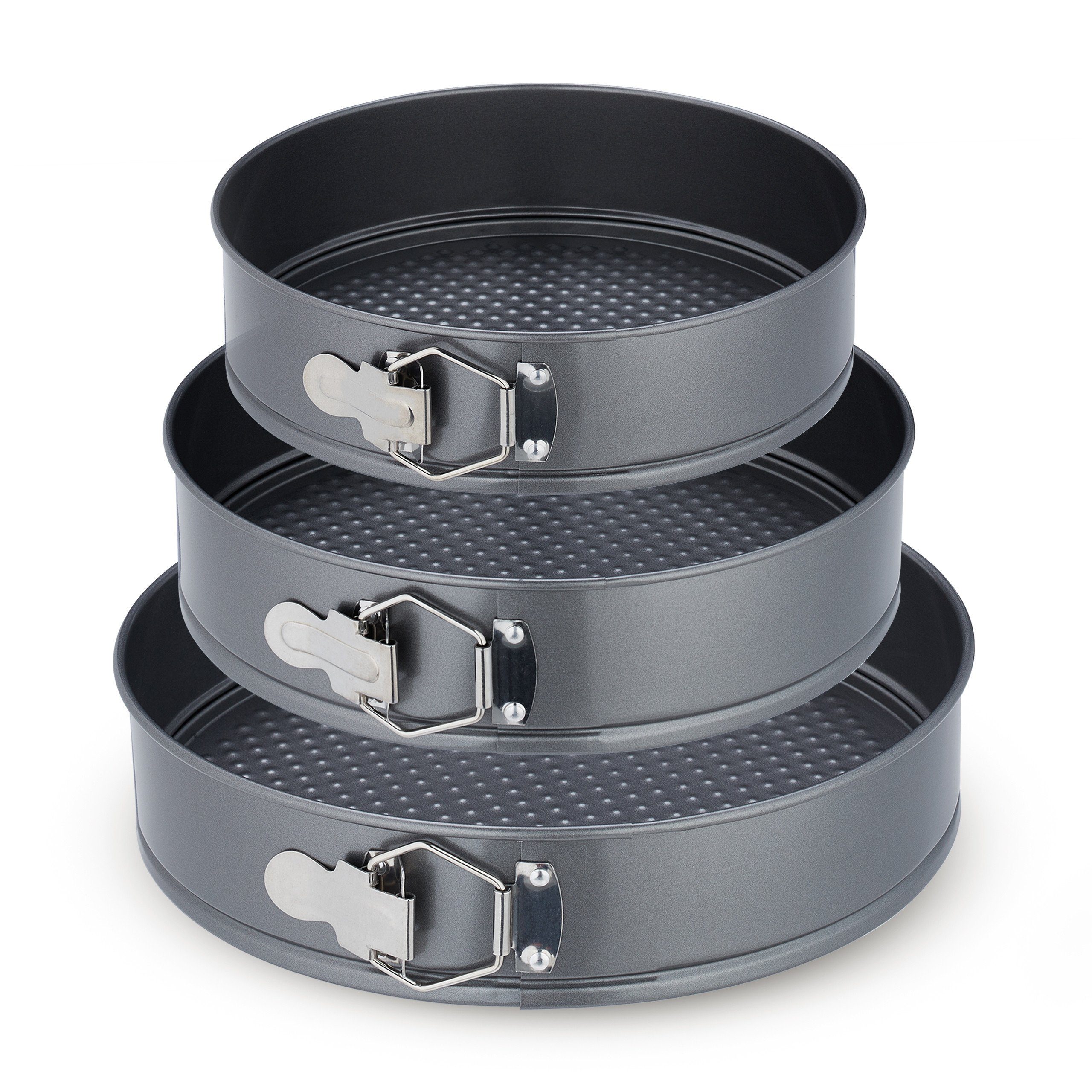 relaxdays Springform 3-teiliges Springform Set