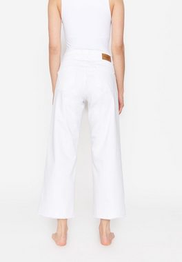 ANGELS 7/8-Jeans Jeans-Culotte Linn Fringe mit Label-Applikationen