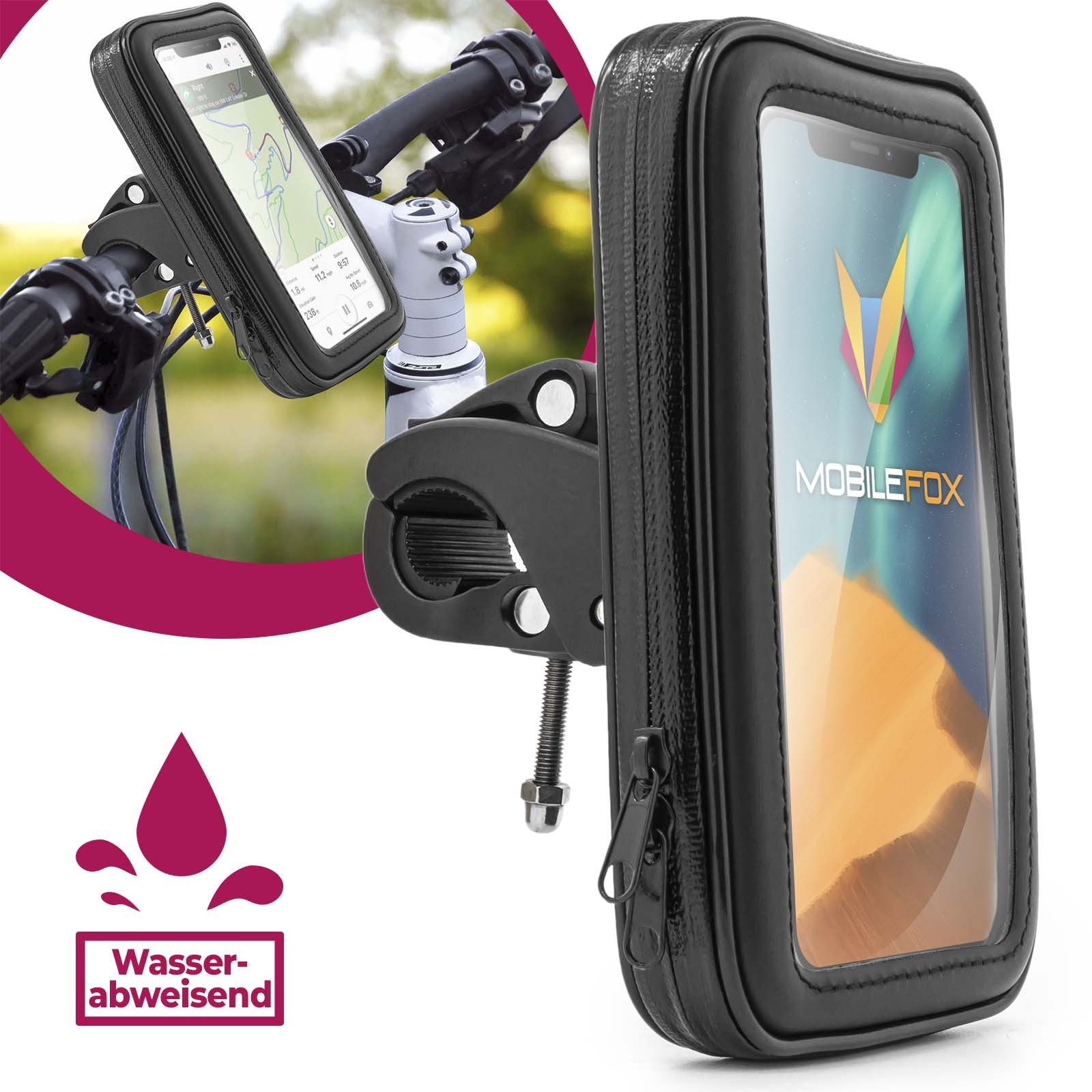 Mobilefox Smartphone-Halterung Halterung Halter Fahrrad Motorrad Lenker Handy Smartphone Tasche XL