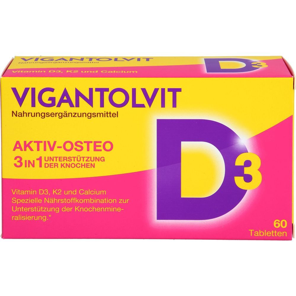 WICK Pharma - Zweigniederlassung der Procter & Gamble GmbH VIGANTOLVIT Vitamin D3 K2 Calcium Filmtabletten Filmtabletten, 60 St.