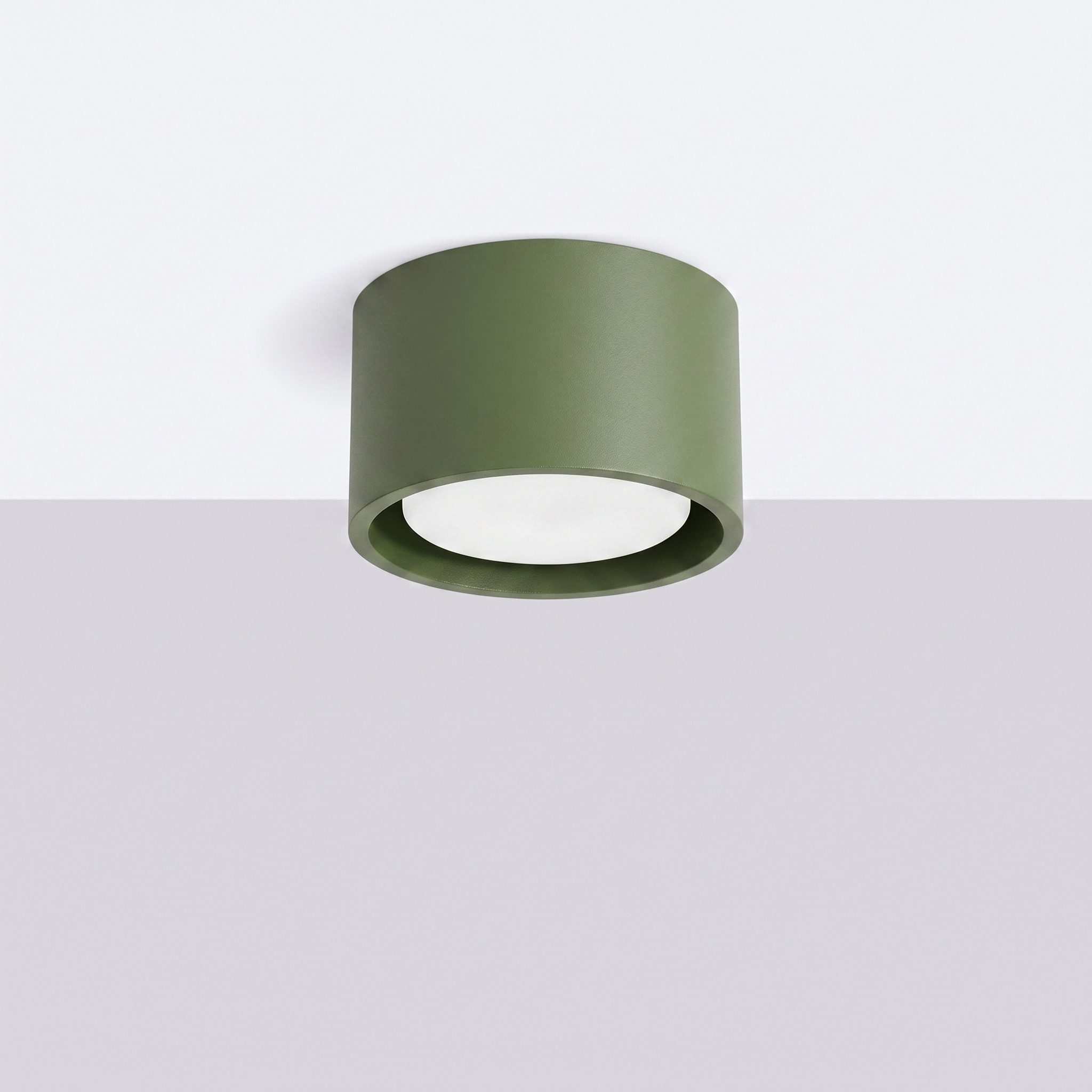 SOLLUX lighting Deckenleuchte Plafond MODO 1 olivgrün Gx53, Nicht enthalten