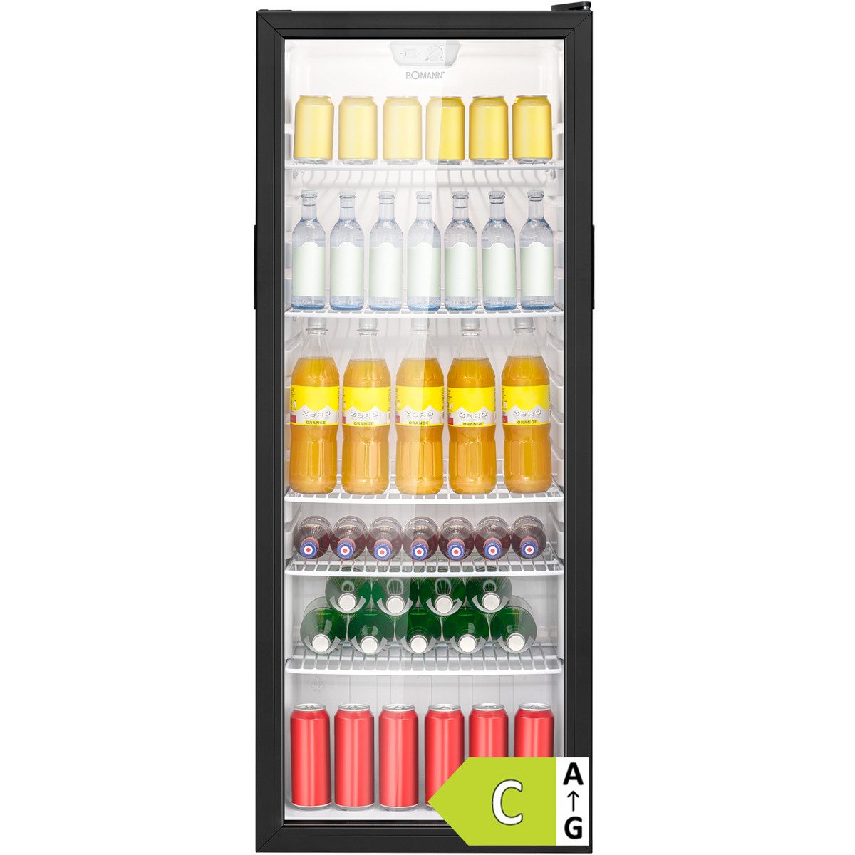 BOMANN Getränkekühlschrank KSG 7292, 143 cm hoch, 55 cm breit, Getränkekühlschrank, Energieklasse C, 143cm