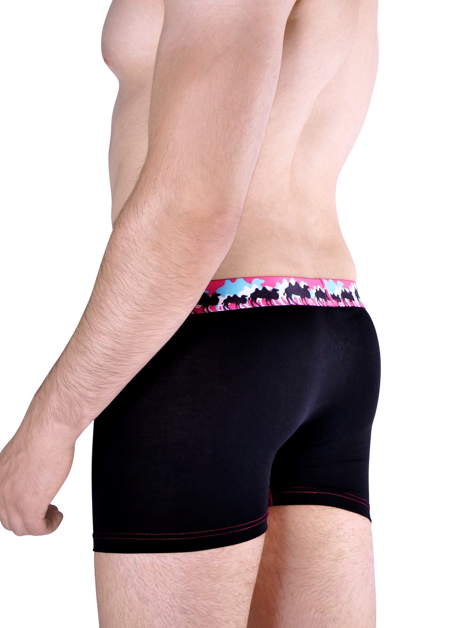 Doppelpack Retro Boxer (2-St) bunt FAULTIER Briefs FIVE Männer UnaBux CARAVANE Herren / FINGERS CAMEL