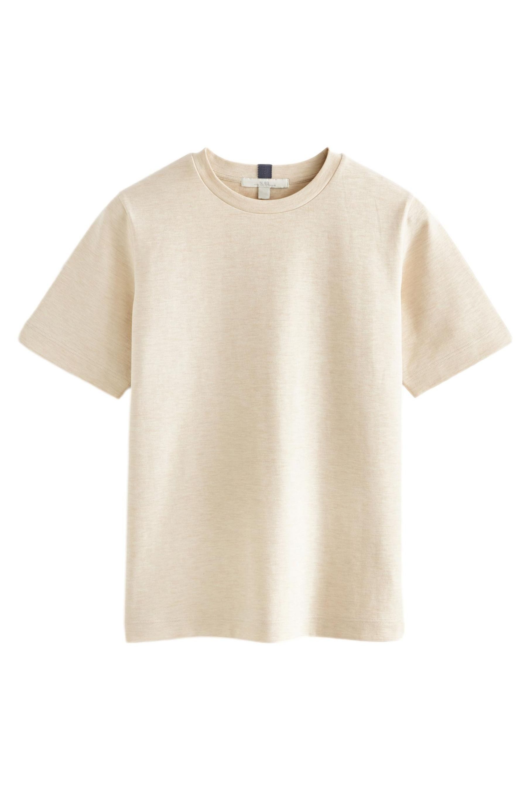 T-Shirt Schweres T-Shirt mit Rundhalsausschnitt