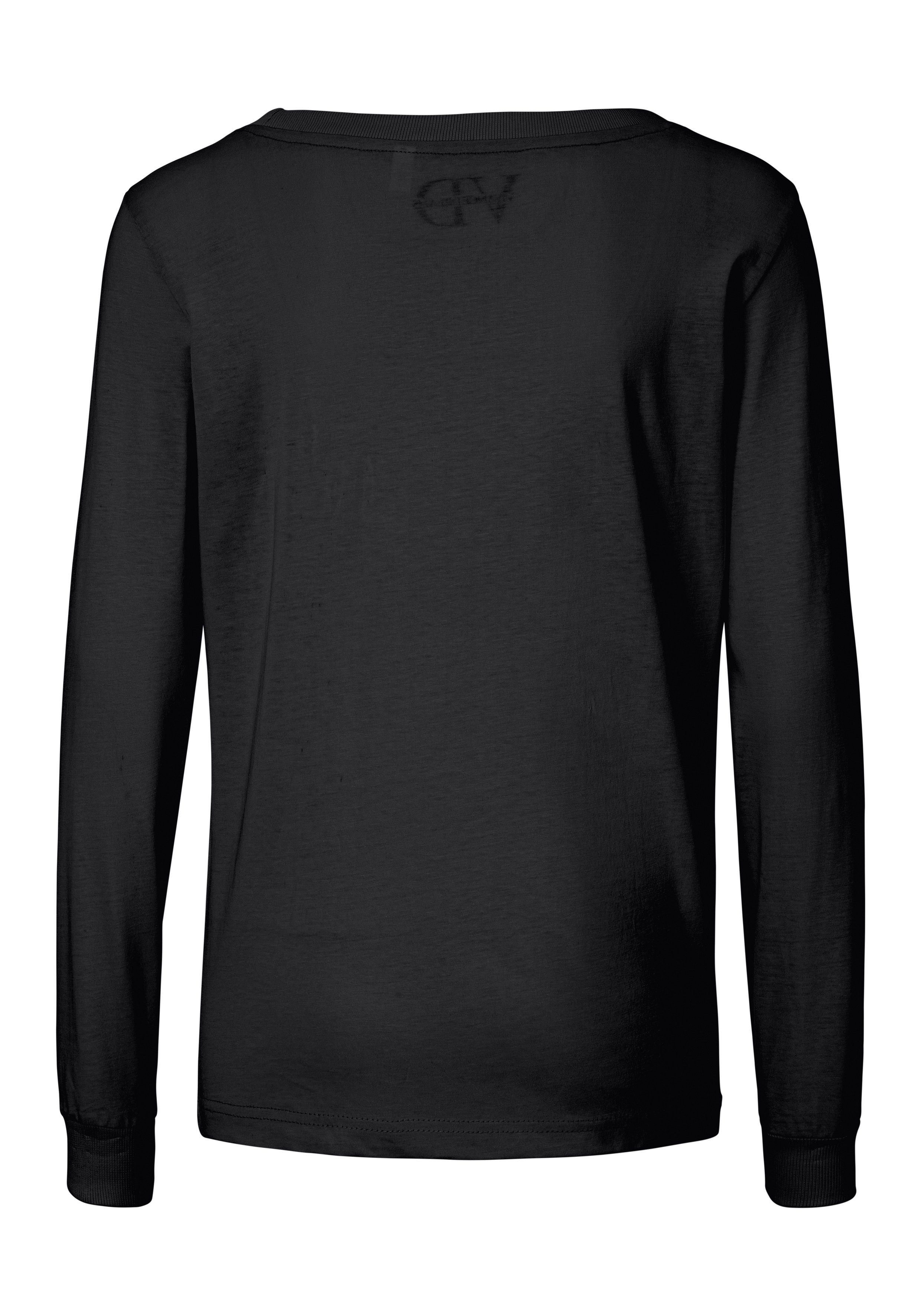 Vivance Dreams by Lascana Pyjamaoberteil mit Rippbündchen – Bild 4 von 5