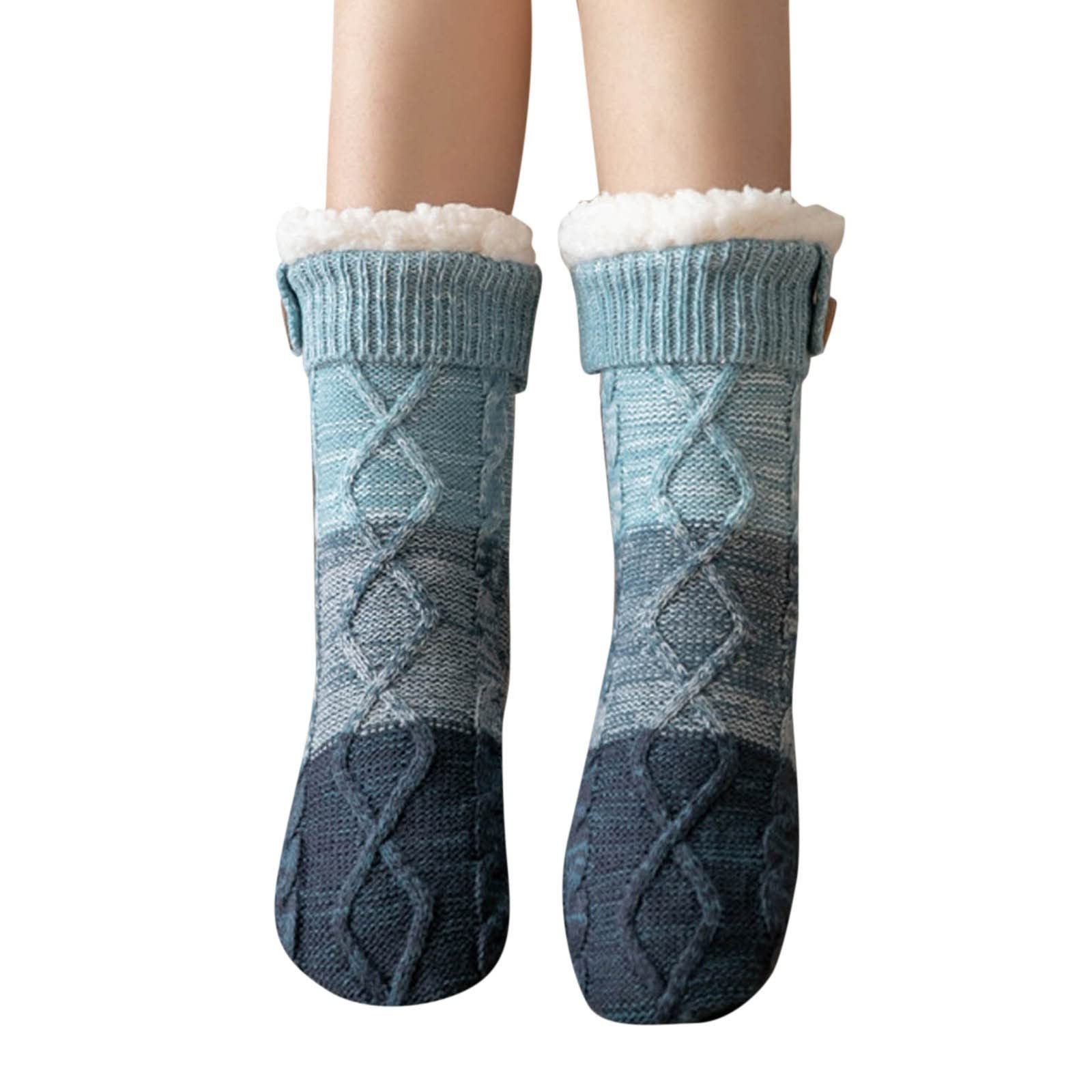 Coonoor Haussocken Kuschelsocken Stoppersocken Damen 1 Paar, Wintersocken Flauschige Socken Antiruschsocken, Warme Bettsocken Haussocken