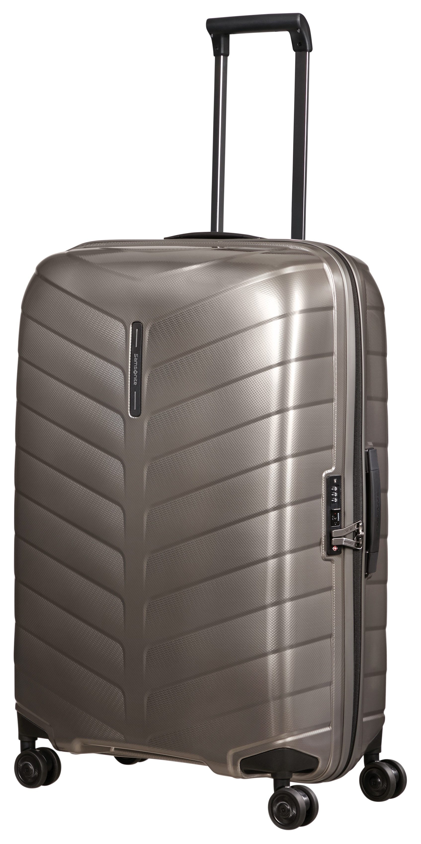 Samsonite Hartschalen-Trolley ATTRIX, verschiedene Größen und Farben, 4 Rollen, aus Polypropylen, mit Bodenfach, Reißverschlussfach und Tasche