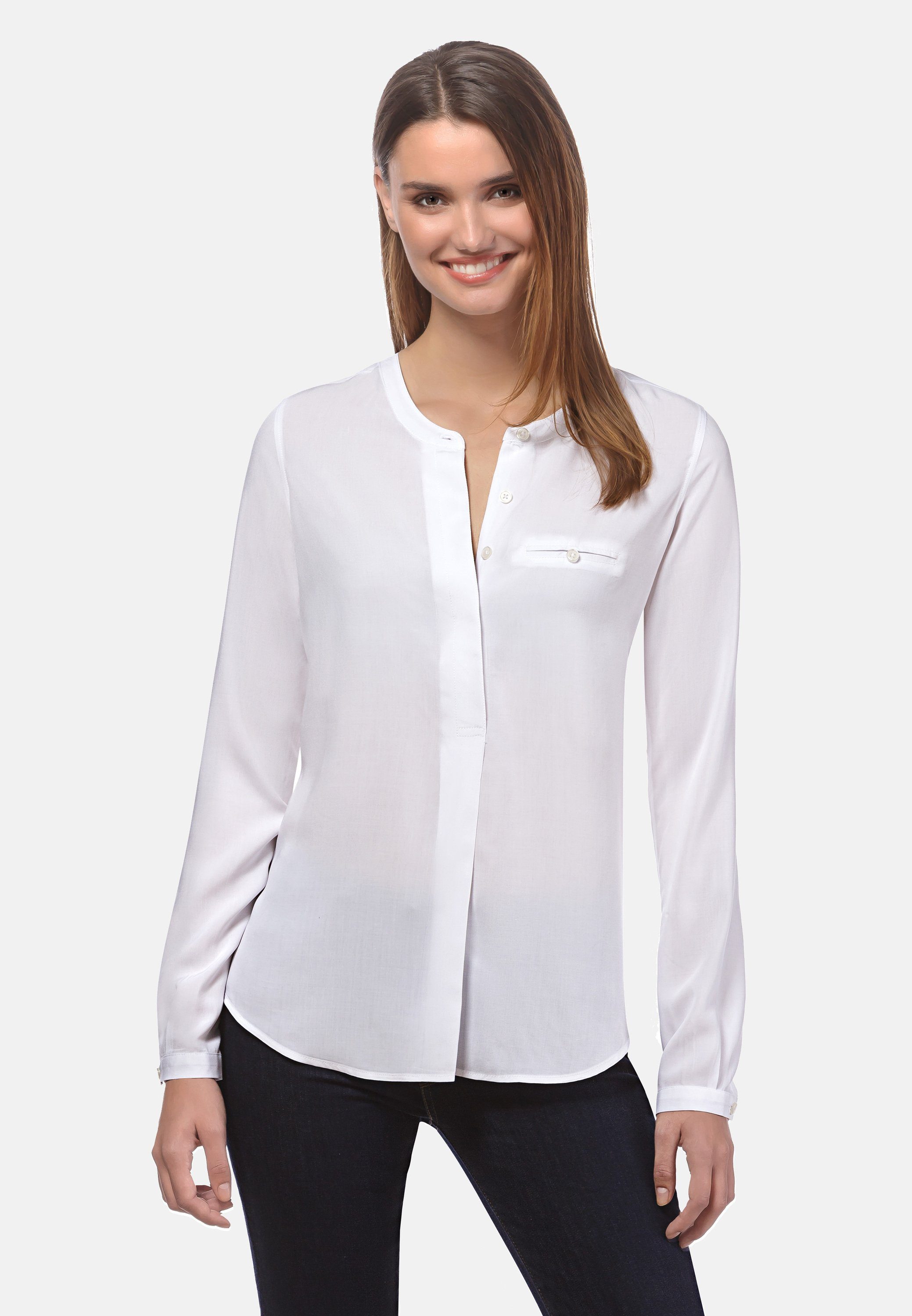 Vincenzo Boretti Klassische Bluse leicht tailliert günstig online kaufen