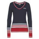 KangaROOS V-Ausschnitt-Pullover im tollen Streifen-Farb-Mix