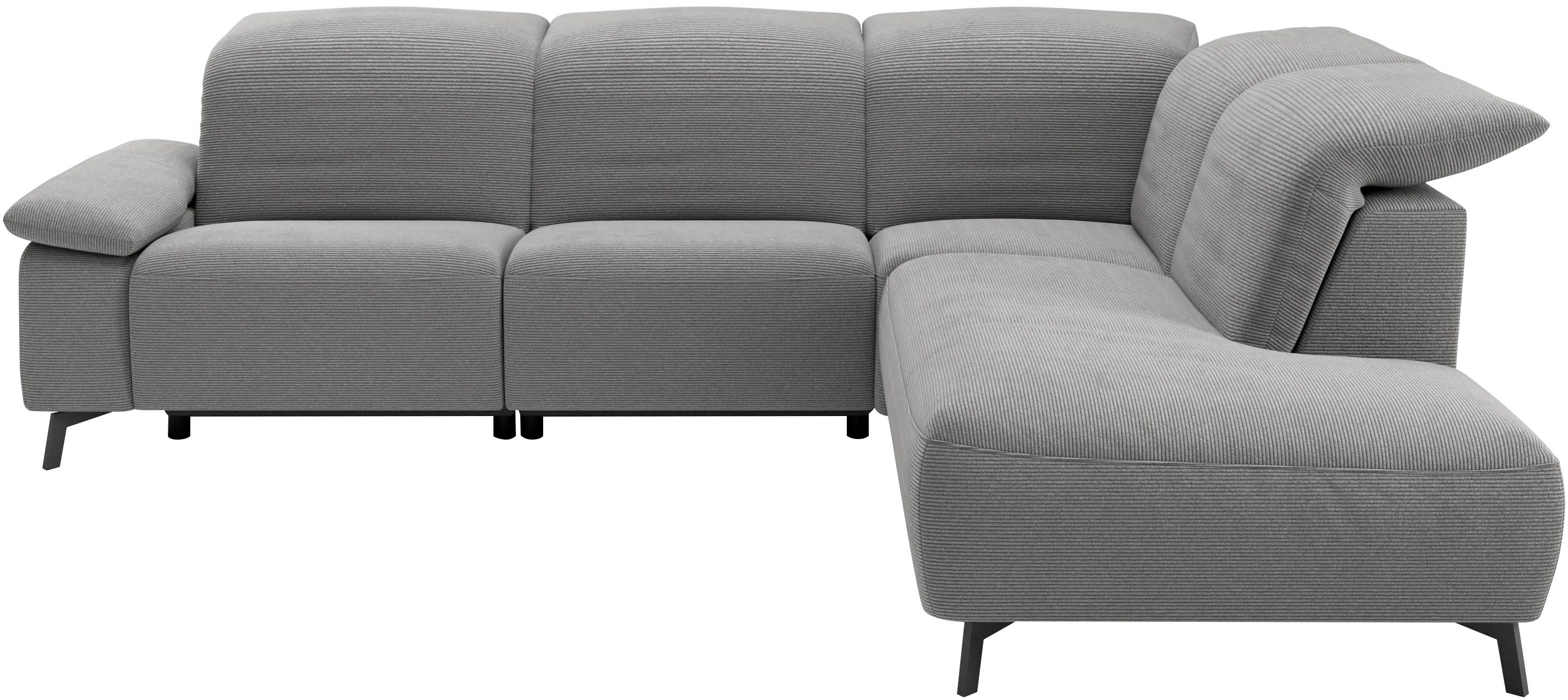 Musterring Ecksofa MR 370, intelligenter Komfort im modernen Design, Optionale Relaxfunktion, flexible Kopfteile & klappbare Armlehnen