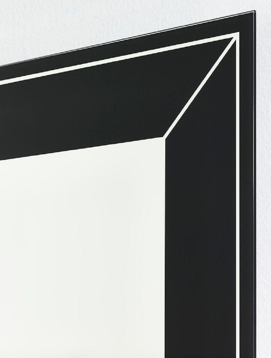 Padrino 2,5 Spiegelrahmen Wandspiegel Casa mit Rechteckiger x H. 167 x Luxus - - 3D Wandspiegel Luxus Schwarz Kollektion 67 cm Optik Spiegel