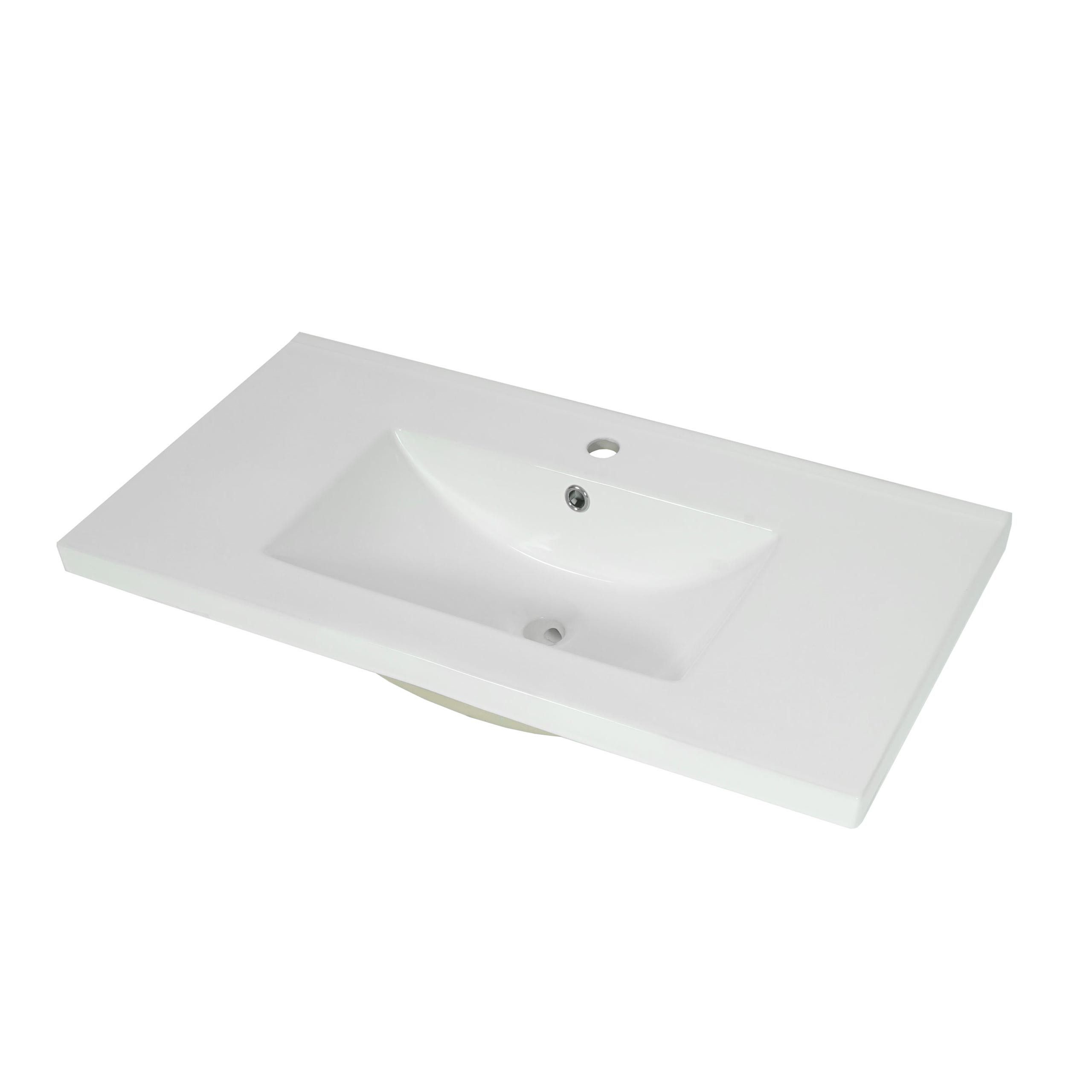 MCW Waschbecken MCW-B19-WB (1-St), Modernes Design